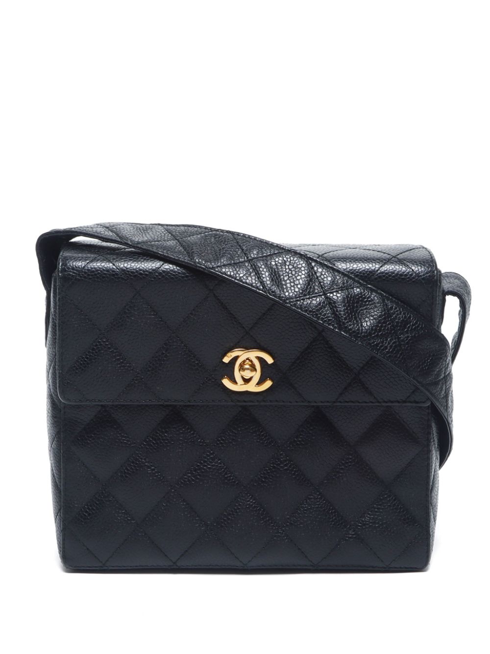 CHANEL Pre-Owned 1985-1993 diamond-quilted shoulder bag - Black