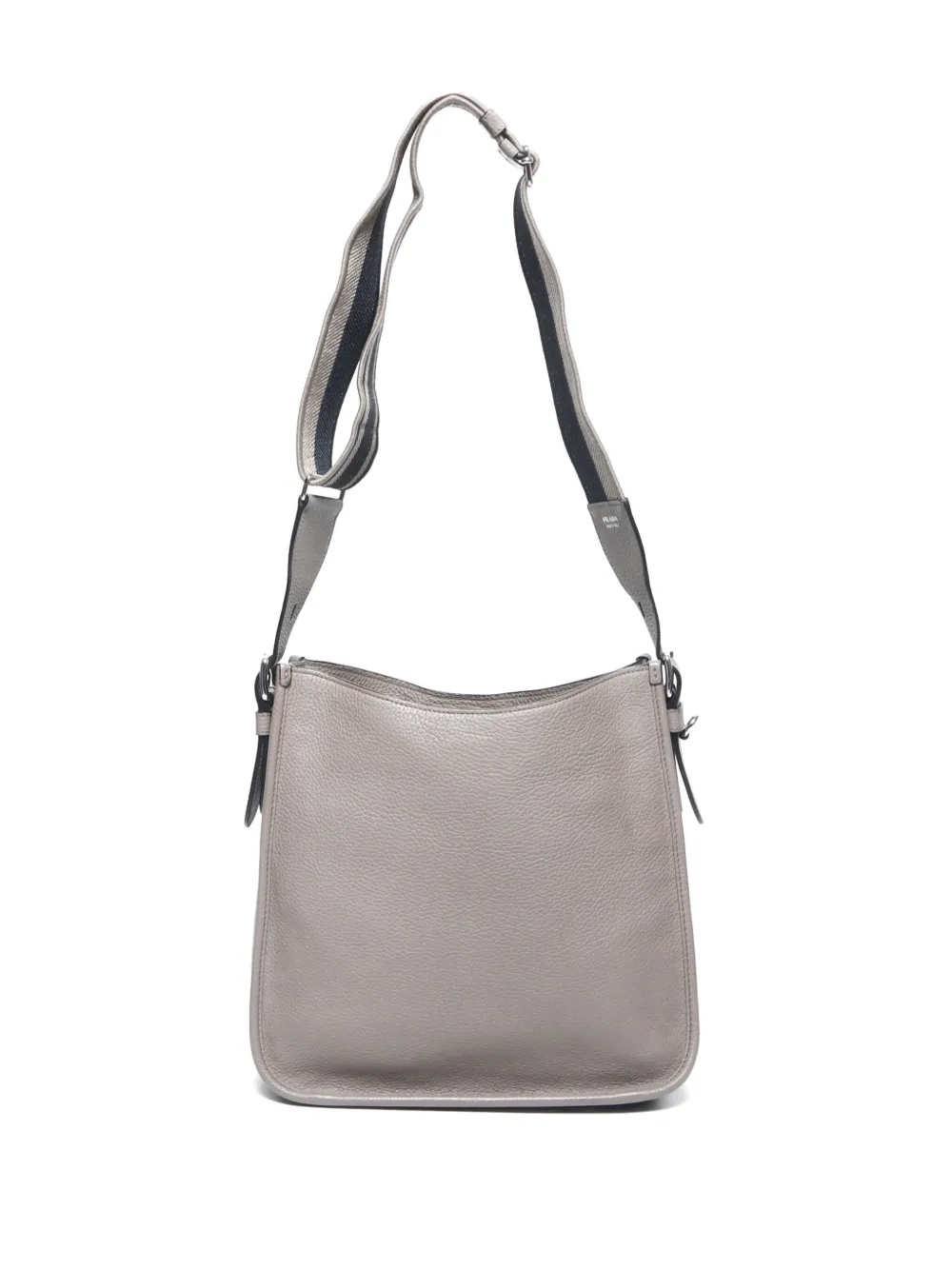 Prada Pre-Owned 2020 triangle-logo shoulder bg«ag - Beige