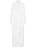 Moschino fringed maxi dress - White