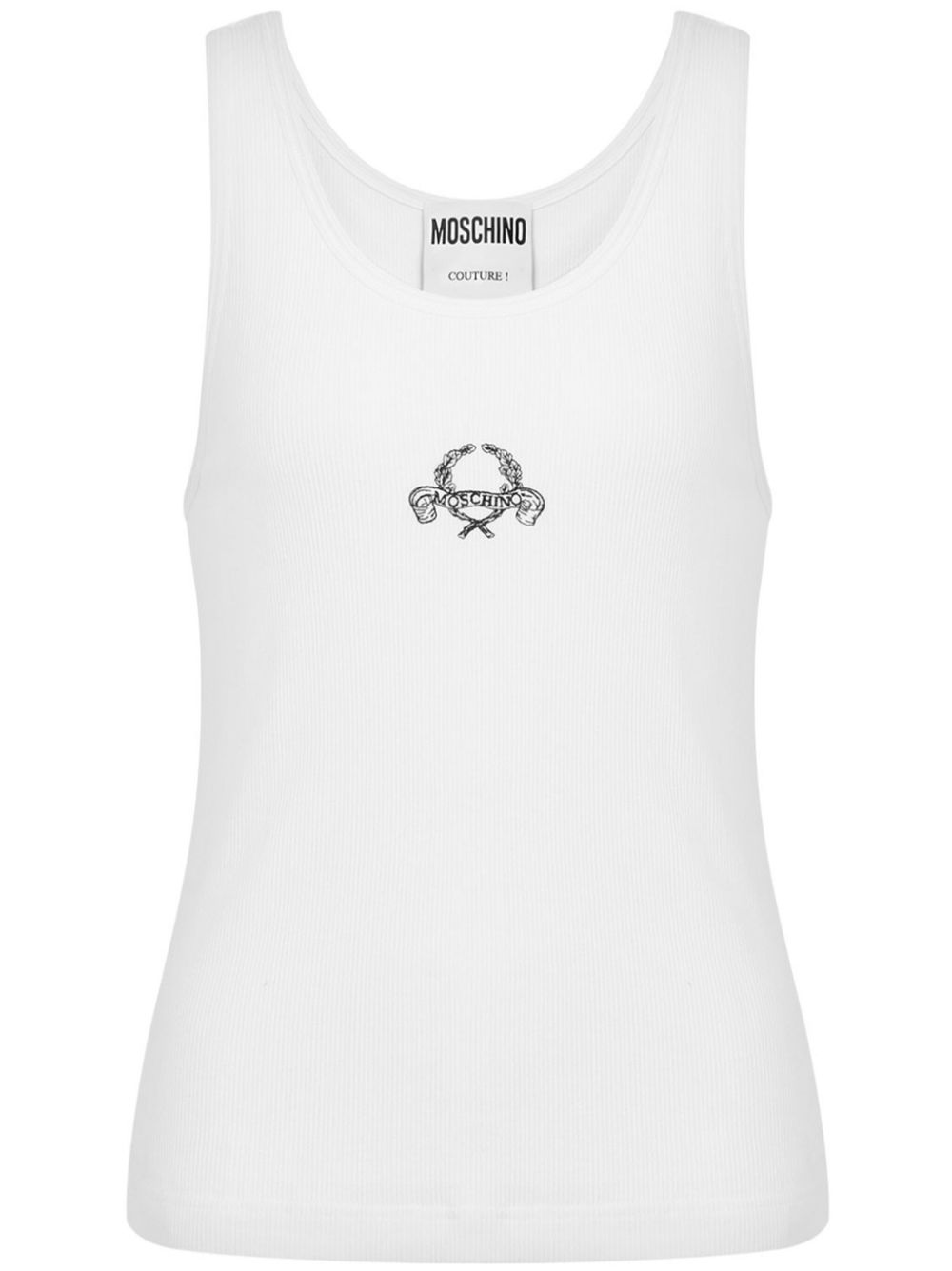 logo-embroidered vest