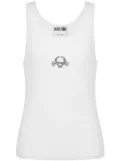 Moschino logo-embroidered vest - White