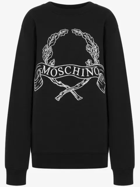 Moschino sudadera con logo bordado
