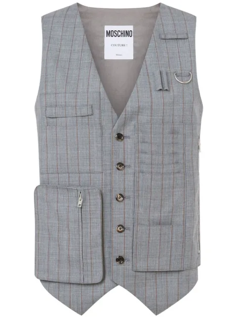 Moschino striped waistcoat