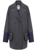 Moschino double-breasted coat - Grey