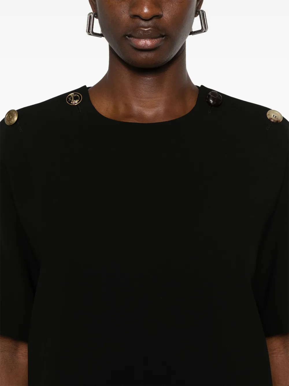 Moschino Mini-jurk van crêpe Zwart