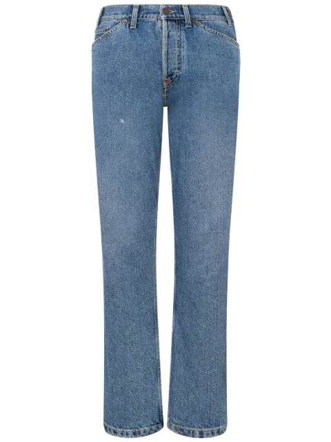 Moschino logo-patch jeans