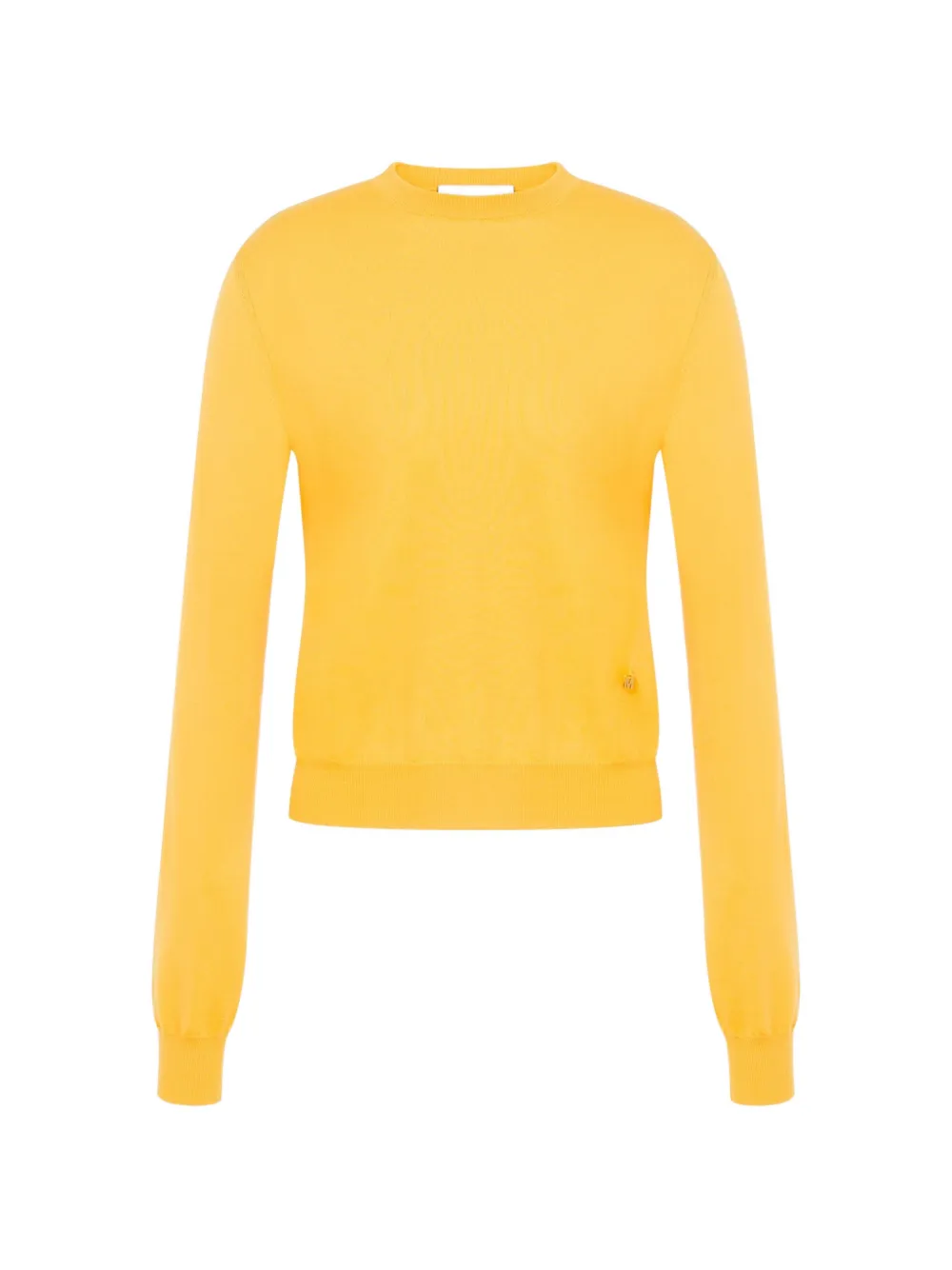 Moschino logo-plaque sweater - Gelb