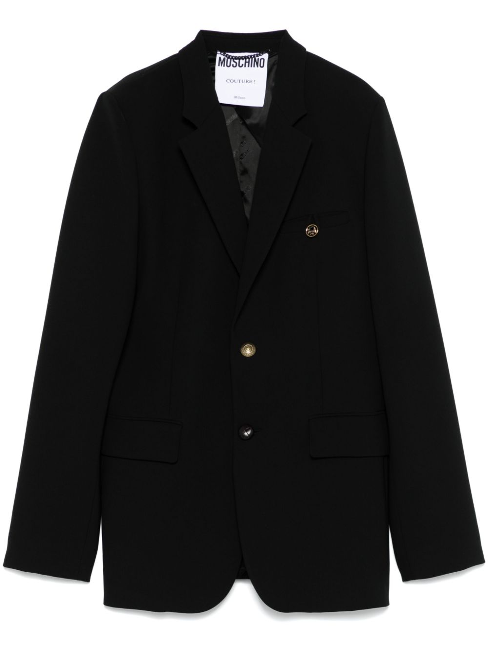 Moschino crepe blazer – Black