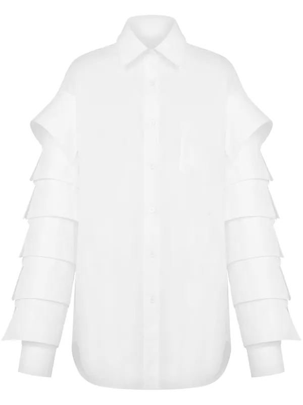 Moschino Flared Shirt in White