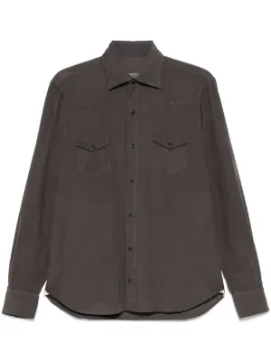Brioni リネンシャツ | ブルー | FARFETCH JP