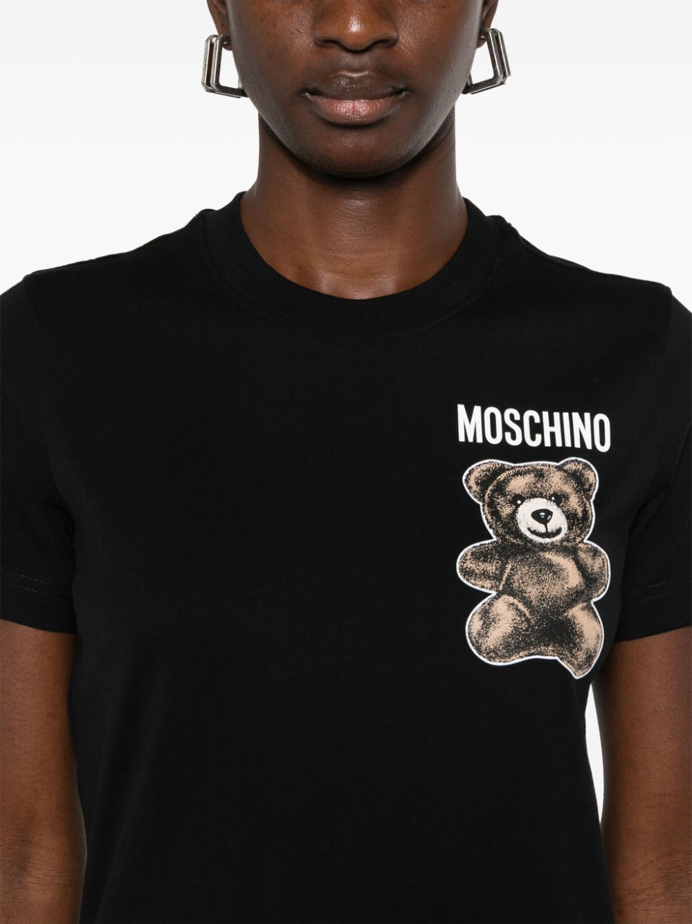 Moschino T-shirt met print Zwart