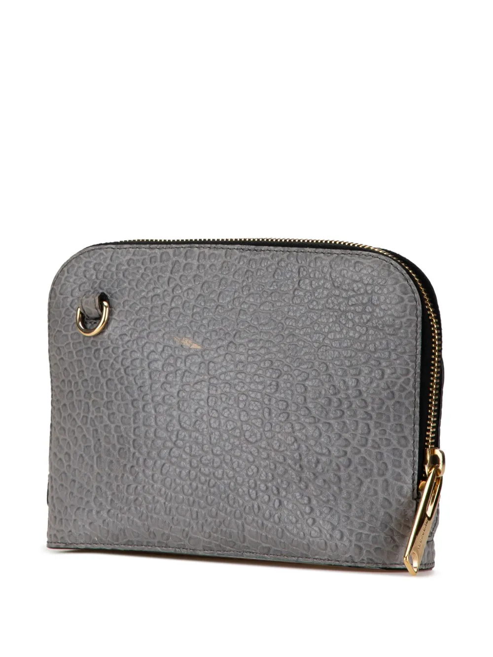 Burberry Pre-Owned 2018-2024 Leather Harrogate crossbody bag - Grijs