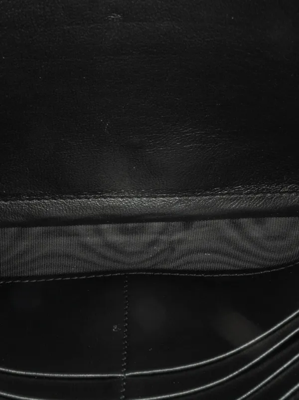 Saint Laurent Pre Owned 2018 Small Monogram Heart Studded Kate Crossbody Bag Black FARFETCH AE