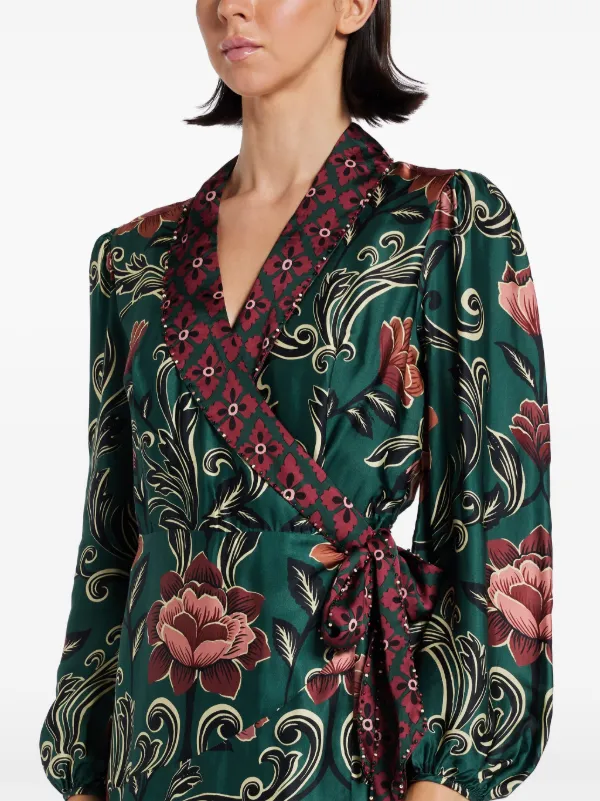 FARM Rio floral-print Mini Dress | Green | FARFETCH