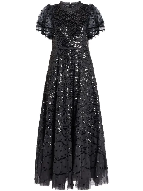 Needle & Thread sequinned maxi dress