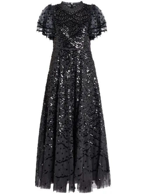 Robe longue à détails de sequins - Needle & Thread - Modalova