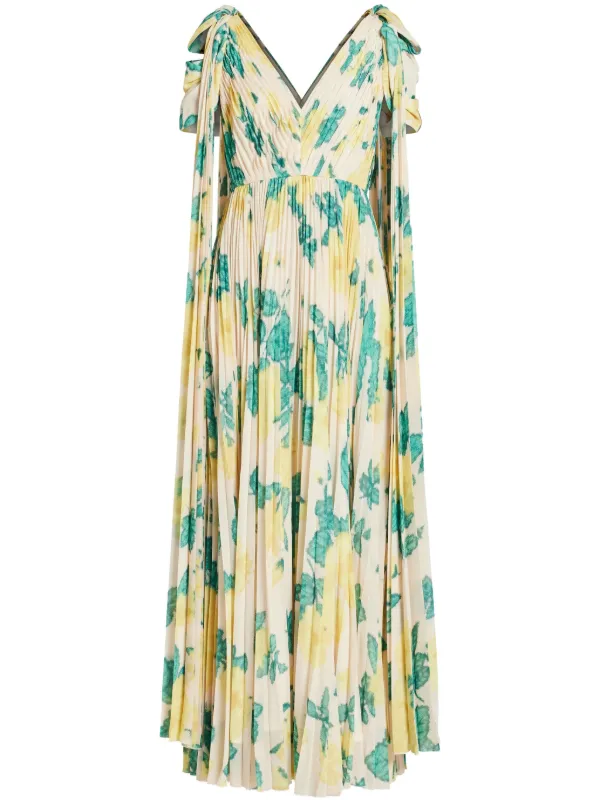 huishan zhang green dress Sidra Dress Jade Jacquard US 2