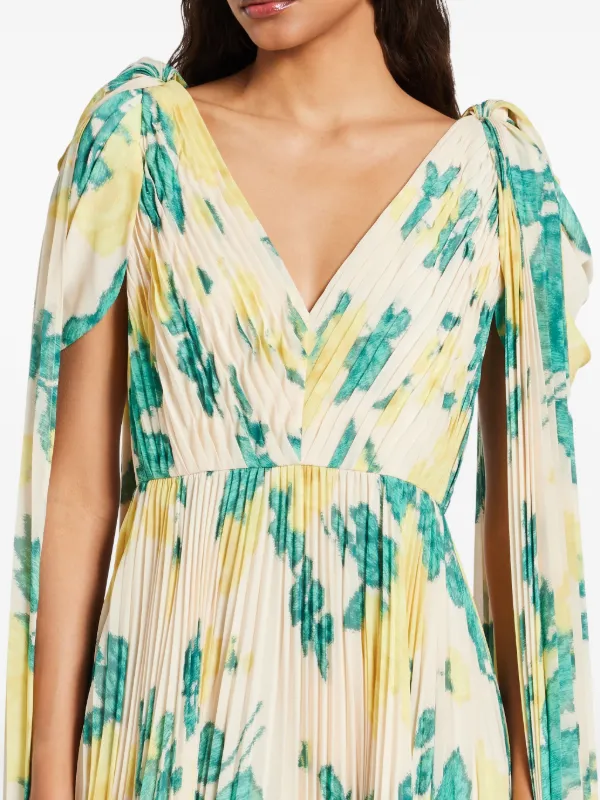 Huishan Zhang Alara Floral-print Maxi Dress - Yellow Huishan Zhang Alara Floral-print Maxi Dress - Yellow