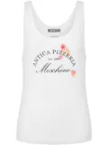 Moschino slogan-print vest - White