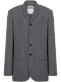 Moschino pinstriped blazer - Grey