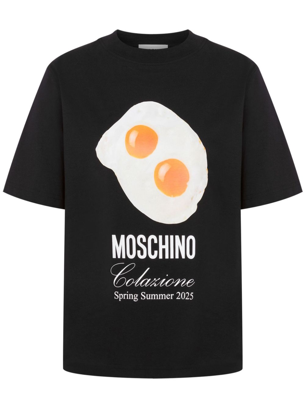 Moschino T-shirt met grafische print Zwart