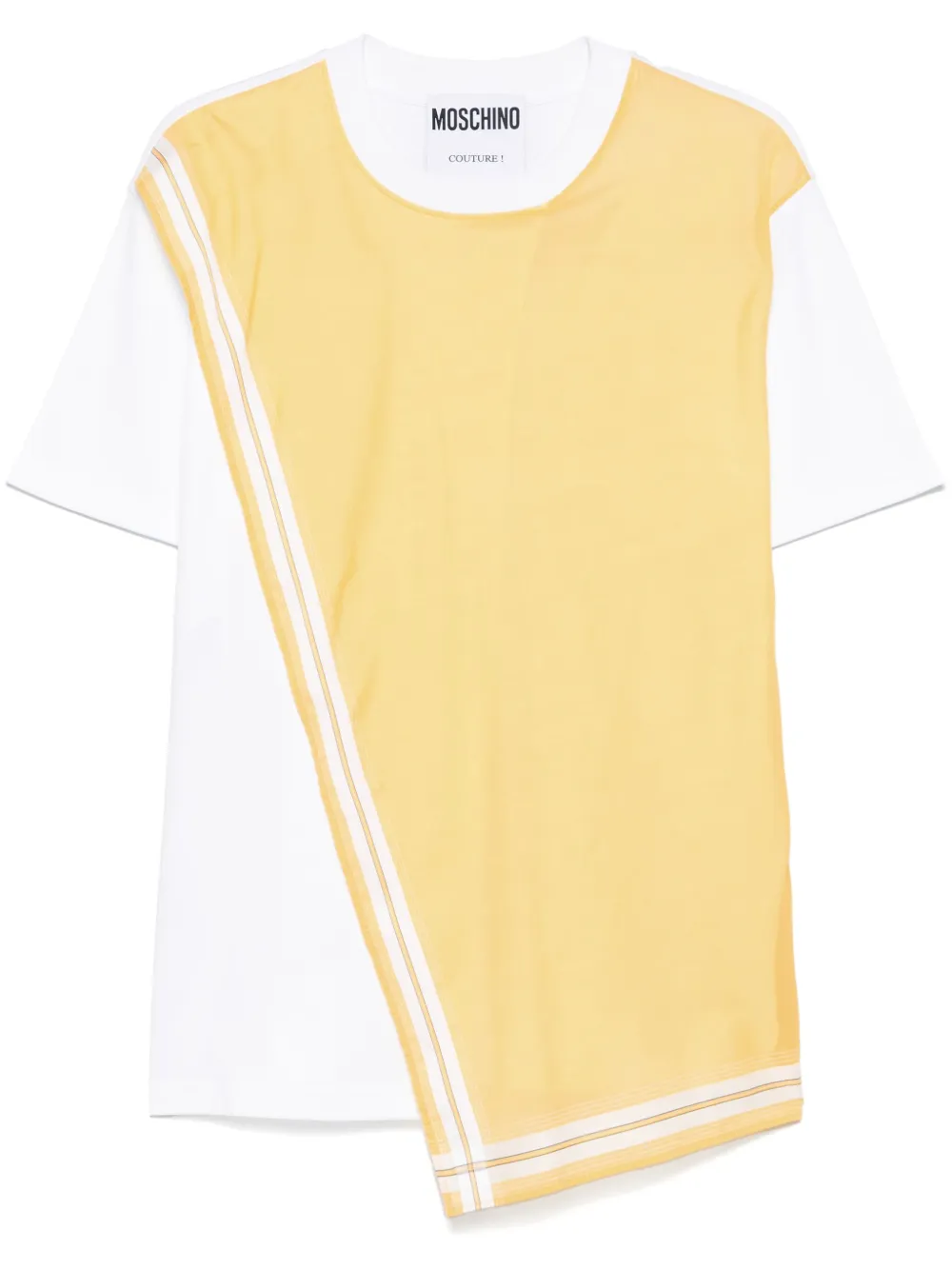 Moschino Asymmetrisch T-shirt Wit