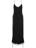 Moschino lace-trim maxi dress - Black