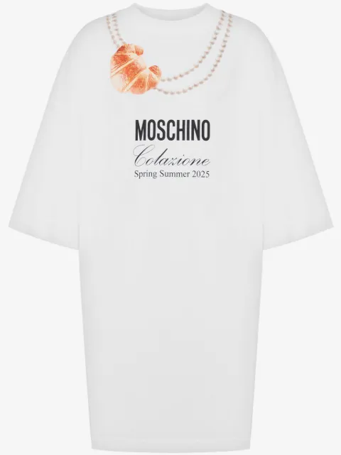 Moschino logo-print mini dress