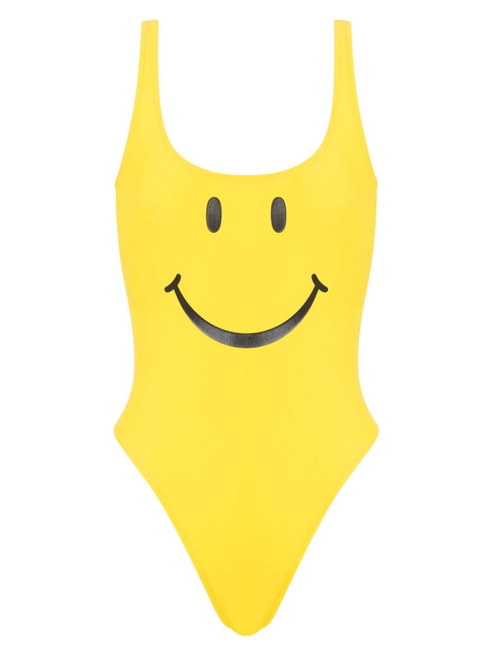 smiley face-motif swimsuit