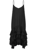 Moschino ruffled midi dress - Black