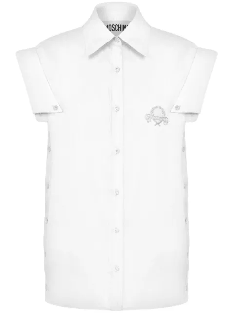 Moschino embroidered-logo shirt