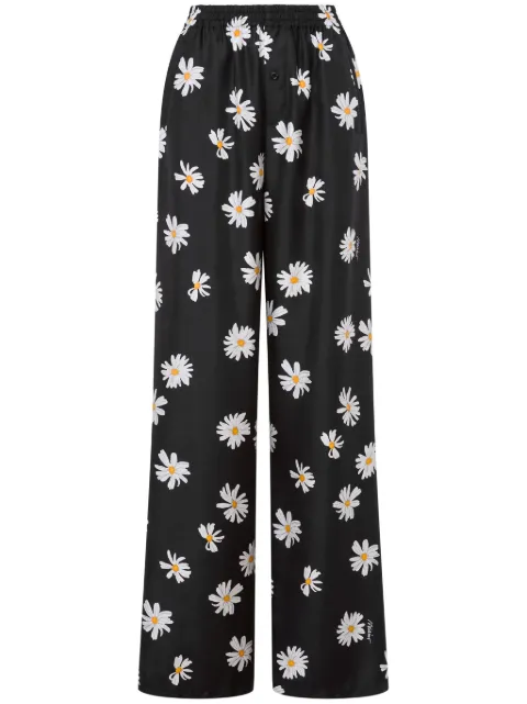 Moschino بنطال بطبعة زهور