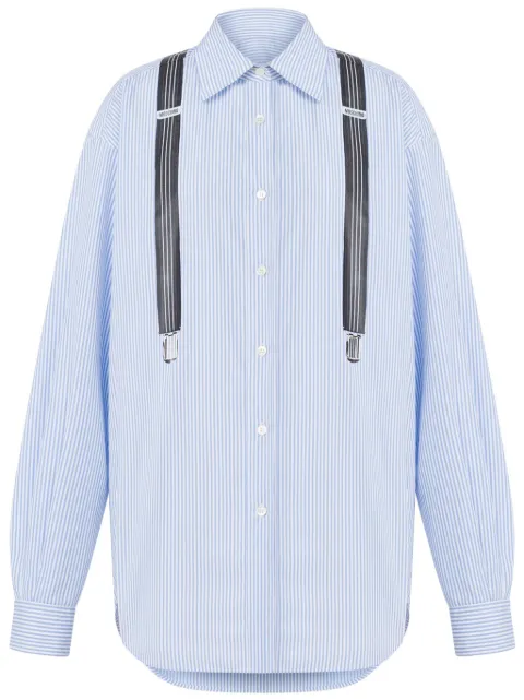 Moschino camisa con tirantes estampados
