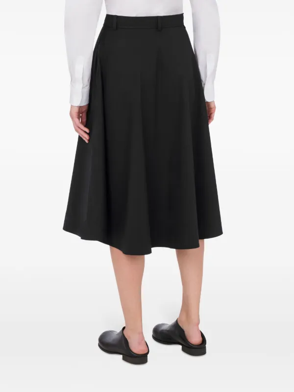 Moschino A-line Midi Skirt | Black | FARFETCH Moschino A-line Midi Skirt | Black | FARFETCH