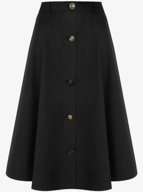 Moschino falda midi con diseño acampanado