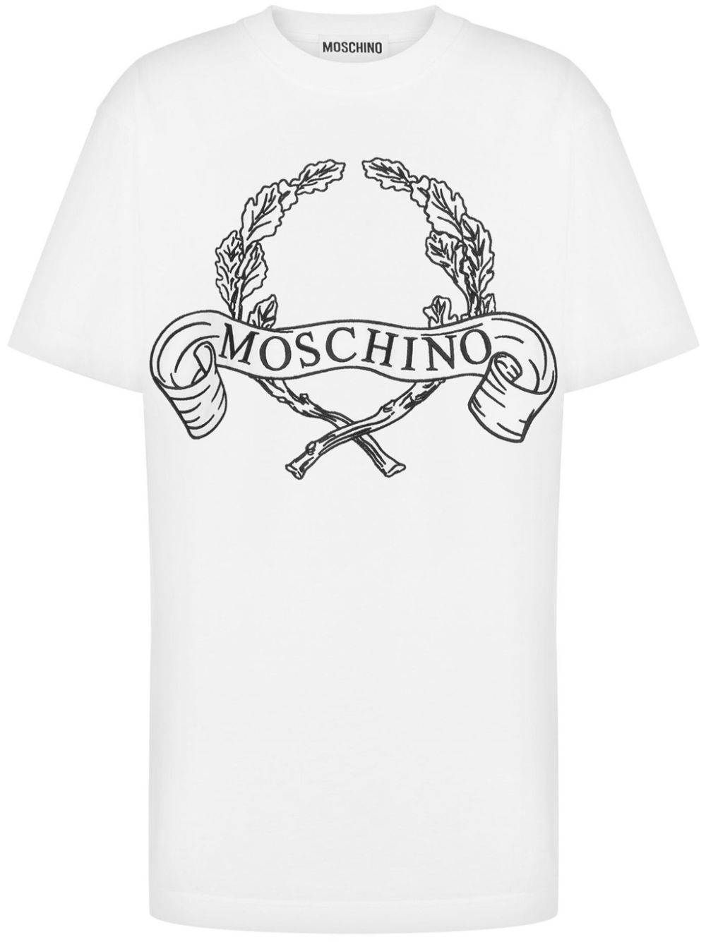 Moschino T-shirt met logoprint Wit