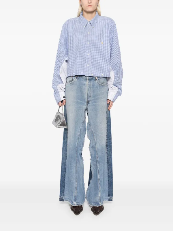 PROTOTYPES パネル ジーンズ | ブルー | FARFETCH JP 