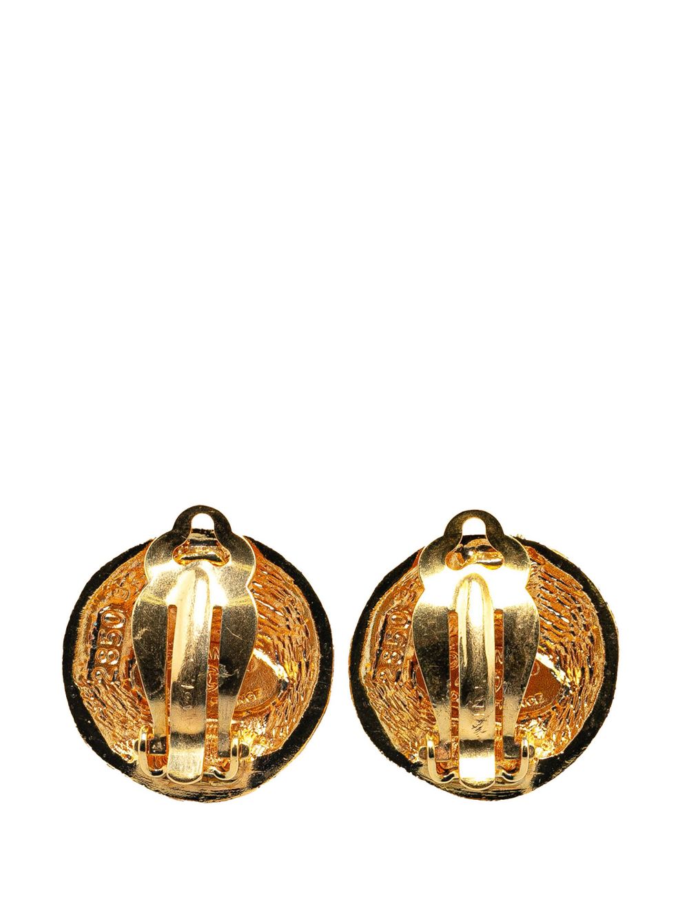 CHANEL Pre-Owned 2009 Gold Plated CC Clip On costume earrings - Goud