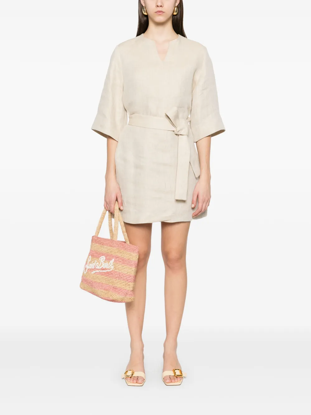 P.A.R.O.S.H. Betulla mini-jurk - Beige