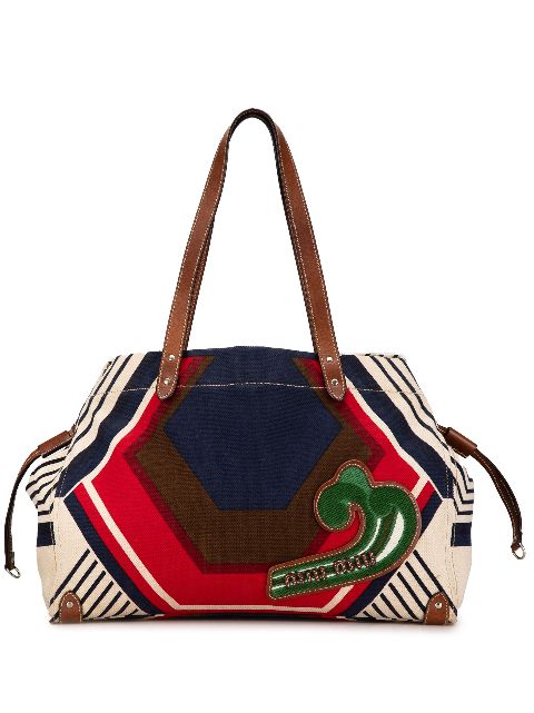 Miu Miu Pre-Owned 20th Century Printed Canvas tote bag WOMEN