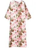 P.A.R.O.S.H. floral-print maxi dress - White