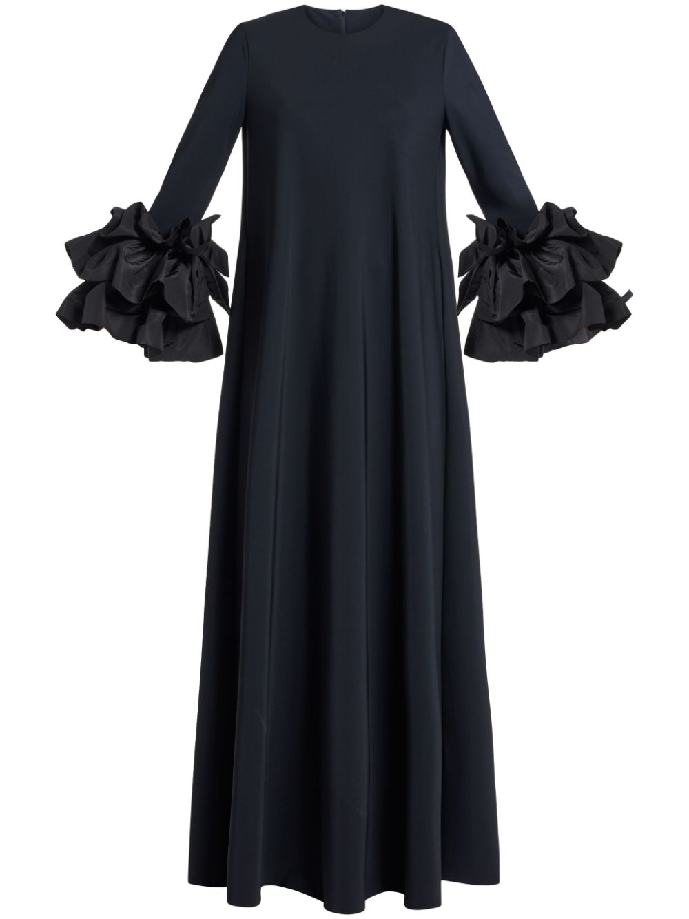 ruffle-sleeves maxi dress