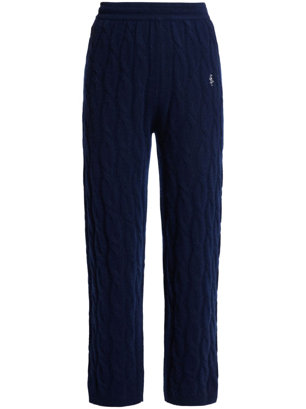 cable-knit trousers