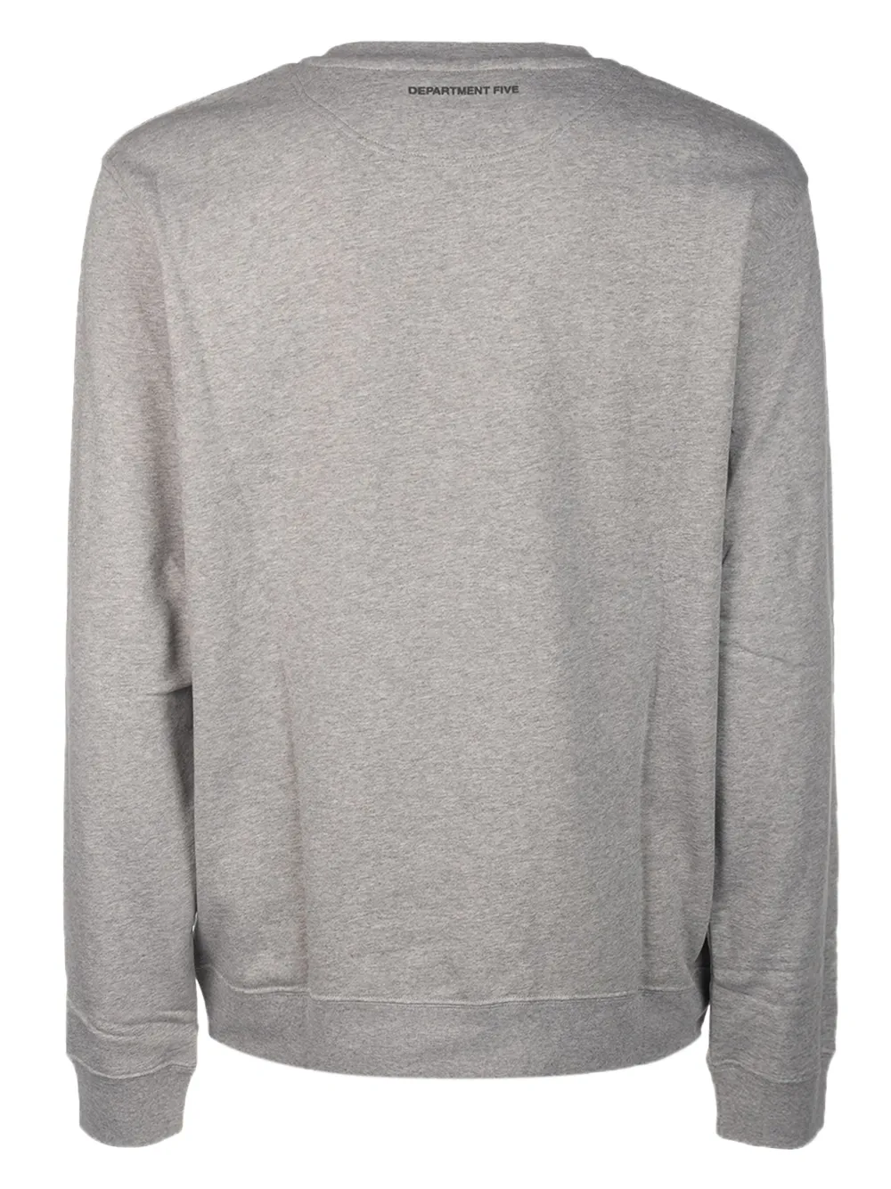 Department 5 Sweater met ronde hals en logo - Grijs