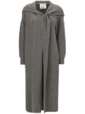 Erika Cavallini hooded cardigan - Grey