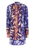 Pierre-Louis Mascia floral-geometric print shirt - Purple