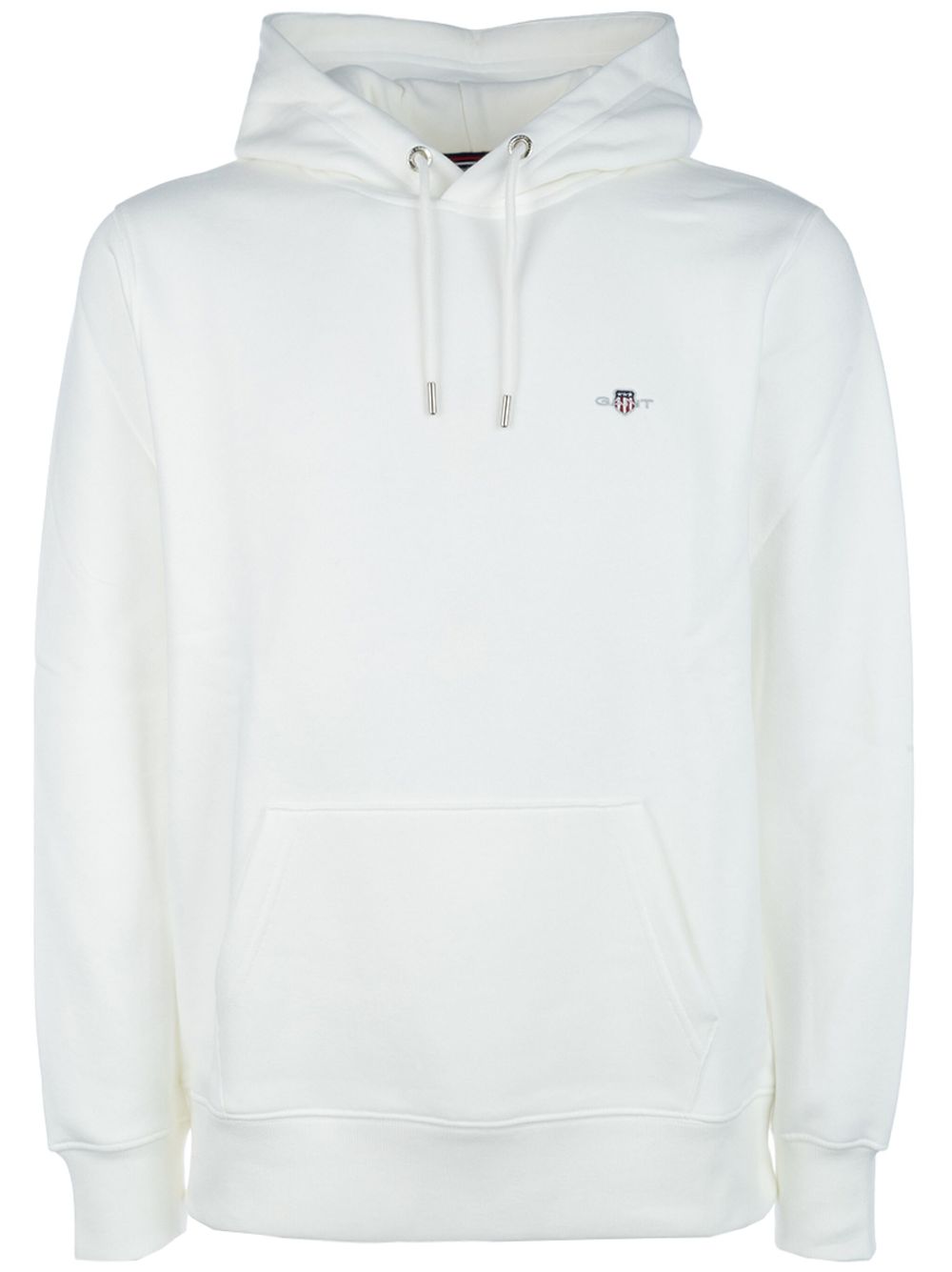 Gant logo-embroidered hoodie - White