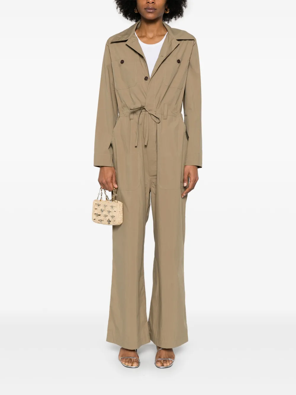 P.A.R.O.S.H. Popeline jumpsuit - Beige