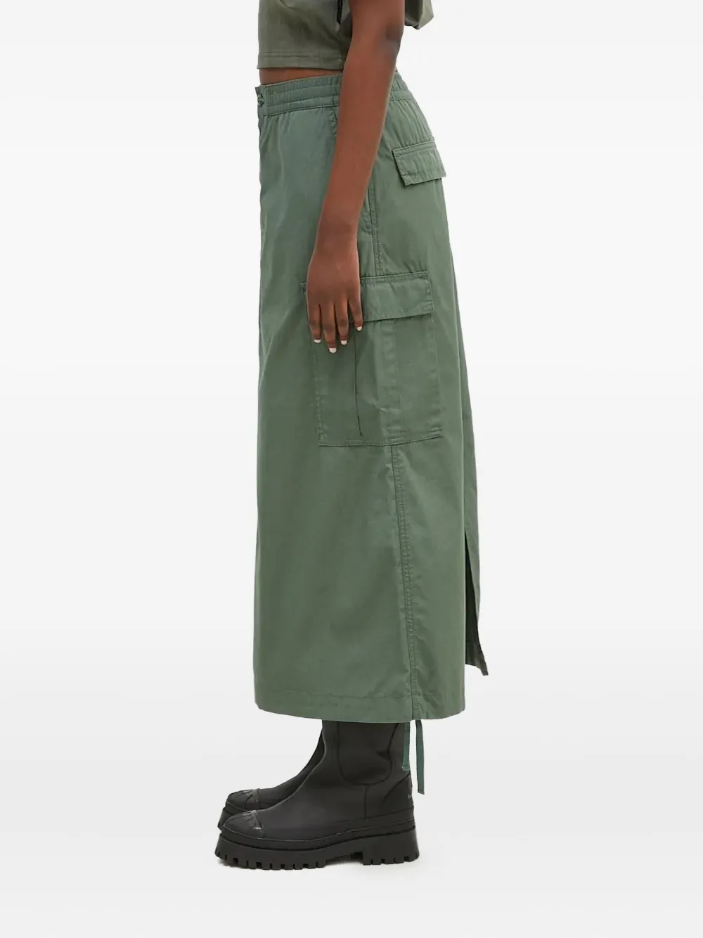 Carhartt Cargo Drawstring Skirt In Green