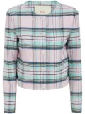 jucca approved checked jacket - Pink